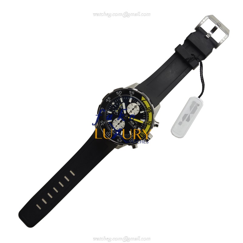 IWC Aquatimer IW376702 Automatic Stainless Steel Black Dial Rubber Strap Replica Watch - Image 2