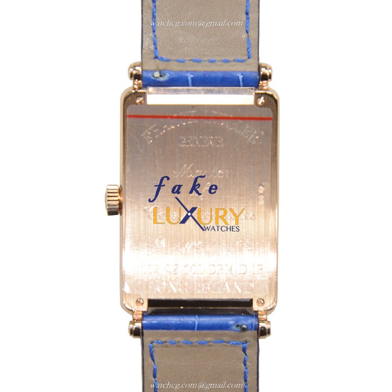 Franck Muller 1002 QZ COL DRM D 1R 5N Long Island Replica Watch Quartz 18kt Rose Gold Diamond - Image 3