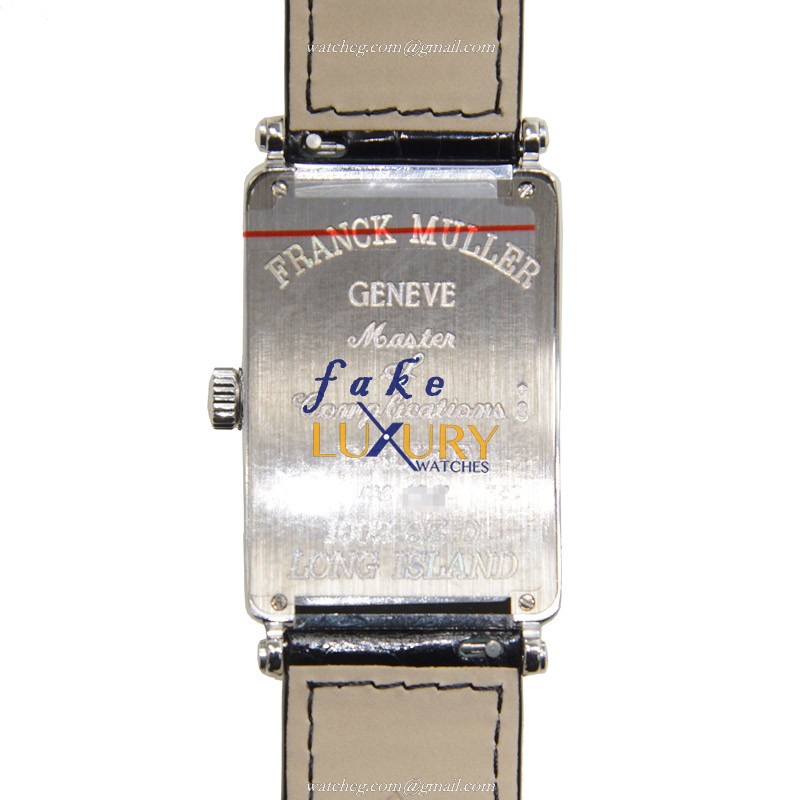 Franck Muller 1002 QZ D OG Replica Watch, Quartz, Silver Dial, 18kt White Gold & Diamond Case - Image 3