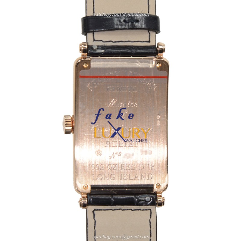 Franck Muller 1002QZ REL D 1R 5N LONG ISLAND Quartz 18kt Rose Gold & Diamond Replica Watch, Swiss - Image 3