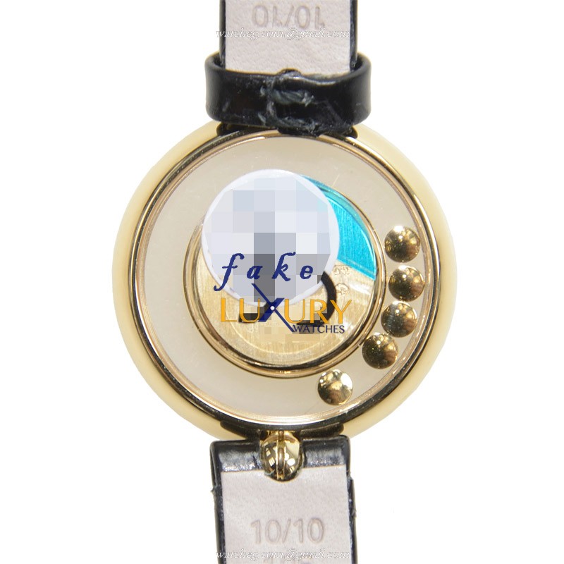 -203957-0201 - Chopard Happy Diamonds Quartz 18kt Gold & Diamond Replica Watch - Automatic - Image 3