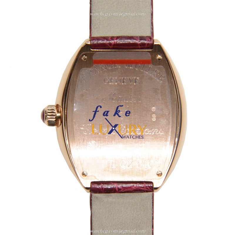 Franck Muller 5002 L QZ C4 CD 5N HEART Quartz 18kt Rose Gold Replica Watch, Swiss Movement, Silver - Image 3