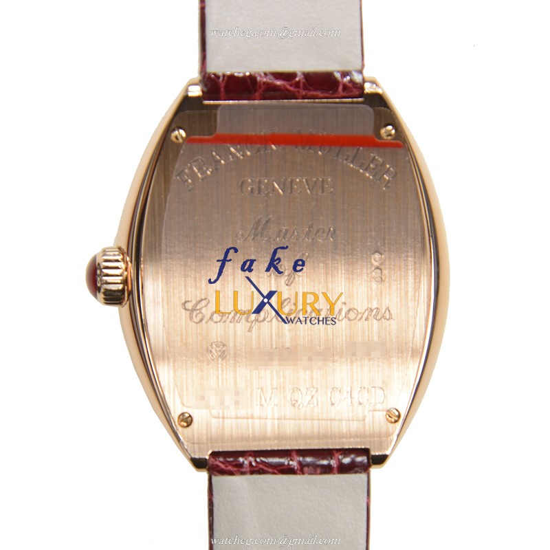 Franck Muller 5002 M QZ C4 CD 5N HEART Replica Watch, Quartz Movement, Silver Dial, 18kt Rose Gold - Image 3