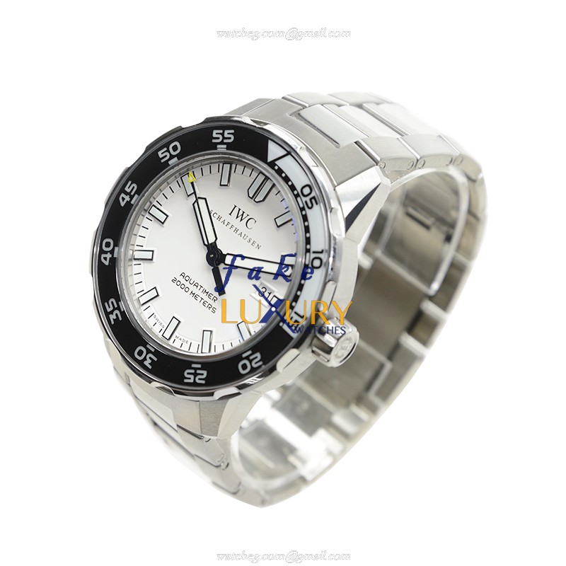 IWC IW356805 Aquatimer Replica Watch, Automatic Movement, White Dial, Steel Bracelet - Image 3
