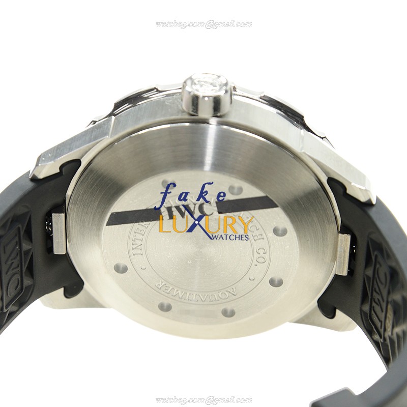 IWC IW356810 Aquatimer - Replica Watch - Automatic - Steel Case - Black Dial - Rubber Strap - Image 4