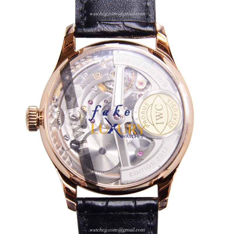 IWC IW500124 Portuguese Automatic 18kt Rose Gold Brown Dial Replica Watch - Image 3