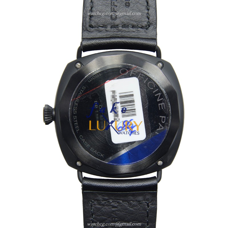 Panerai PAM00292 RADIOMIR Manual Wind Stainless Steel Replica Watch, Black Dial, Ceramic Bezel, 45mm - Image 3