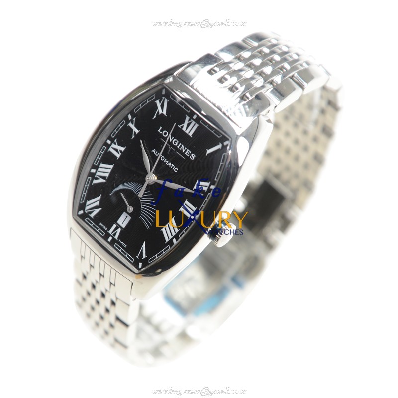 Longines L2.672.4.51.6 EVIDENZA | Automatic | Steel | Black Dial | Silver Strap Replica Watch - Image 3