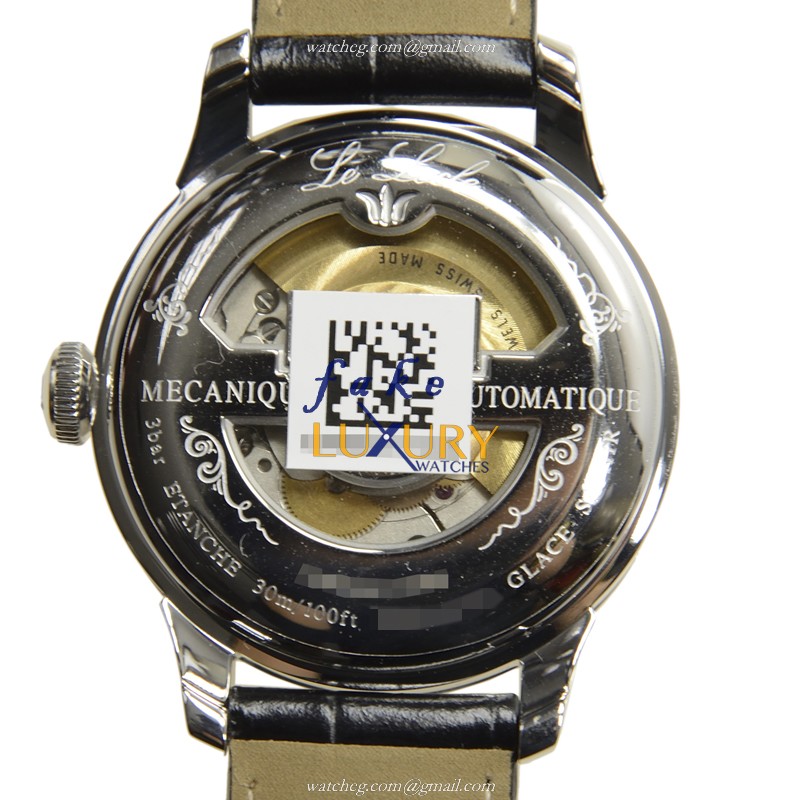 Tissot T41.1.423.53 Replica Watch Automatic Movement Black Dial Steel Case Leather Strap - Image 3