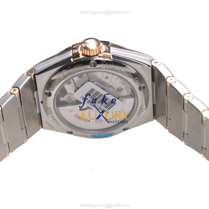 Omega 123.25.38.21.52.001 CONSTELLATION Automatic 18kt Rose Magic Diamond - Silver Dial - Replica - Image 4