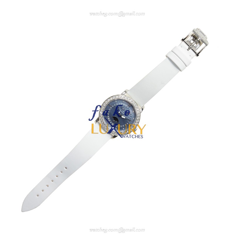 Blancpain 3663-4654L-52B Replica Watch With Automatic Movement, Blue Mother of Pearl Dial, White - Image 2