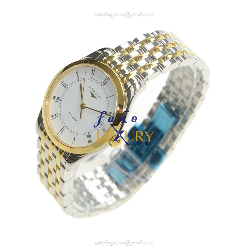 Longines Elegant Series L4.898.3.11.7 - Automatic - PVD Gold - White Dial - Replica Watch - Image 3