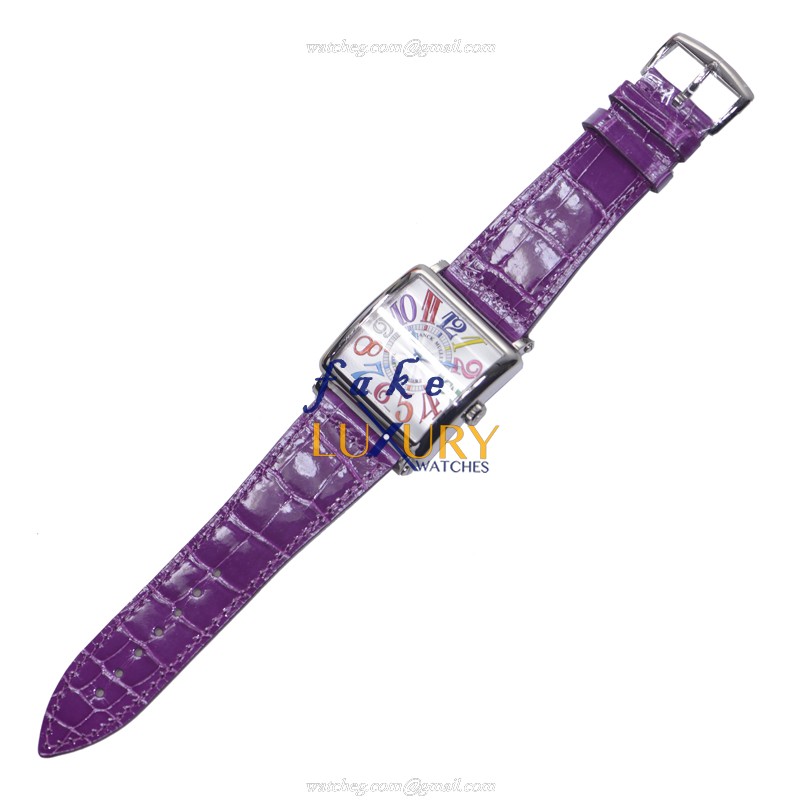 -6002-M-QZ-COL-DRM-V-OG-Franck-Muller-Replica-Watch-Quartz-18kt-White-Gold-Silver-Dial-Purple-All - Image 2