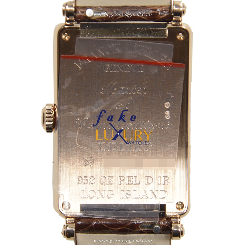 Franck Muller 952 QZ REL D 1R 5N Replica Watch, Silver Dial, Rose Gold & Diamond Case, Quartz - Image 3