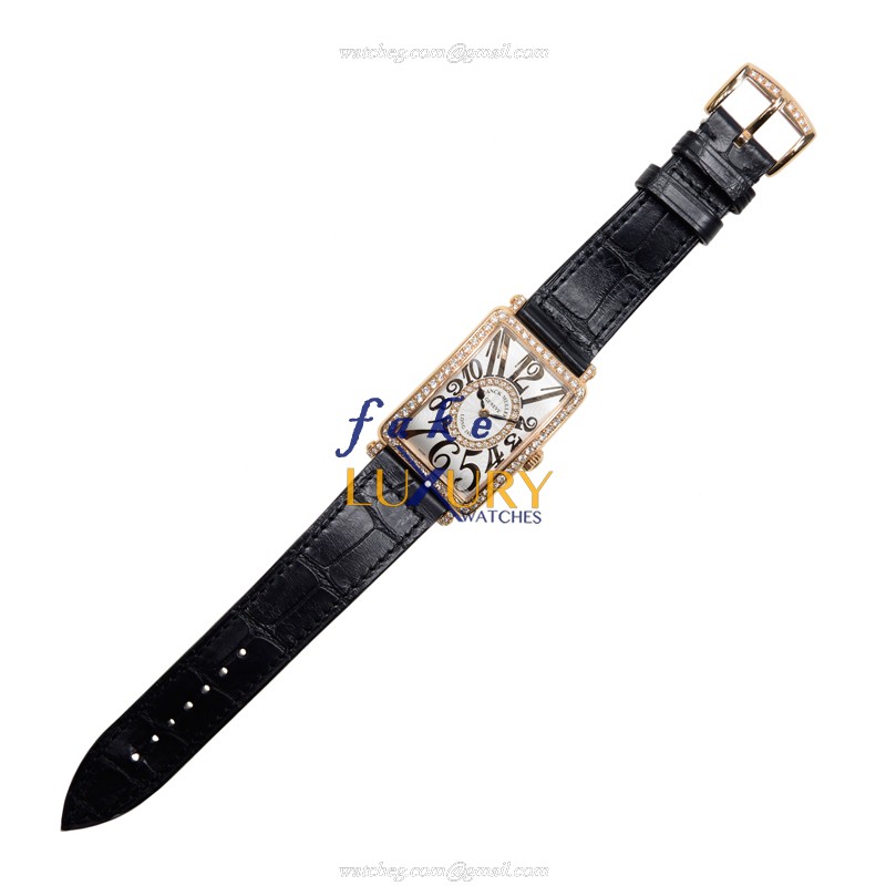 Franck Muller 952 QZ REL D 1R CD 1R 5N Replica Watch, Quartz, Silver Dial, 18kt Rose Gold & - Image 2