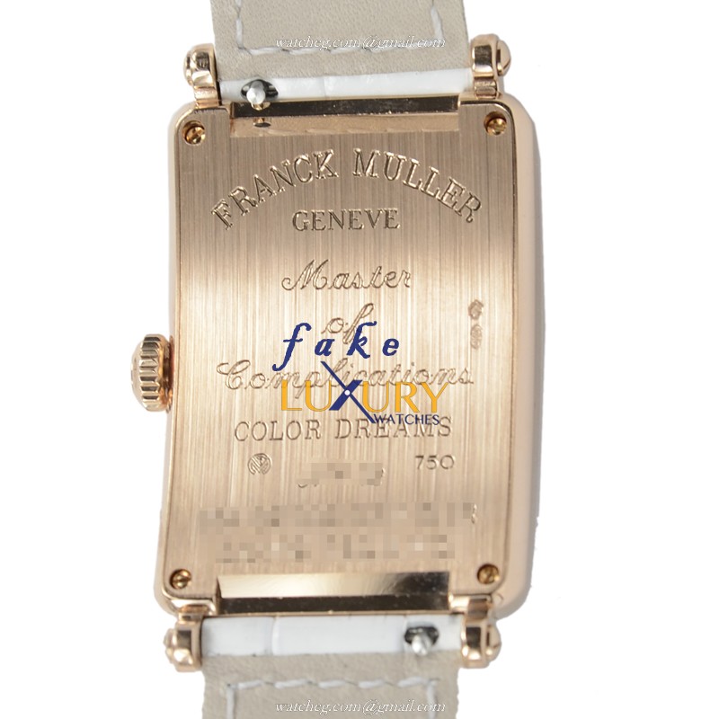 Franck Muller 952 QZ COL DRM D 1R 5N LONG ISLAND Quartz 18kt Rose Gold & Diamonds Replica Watch - Image 3
