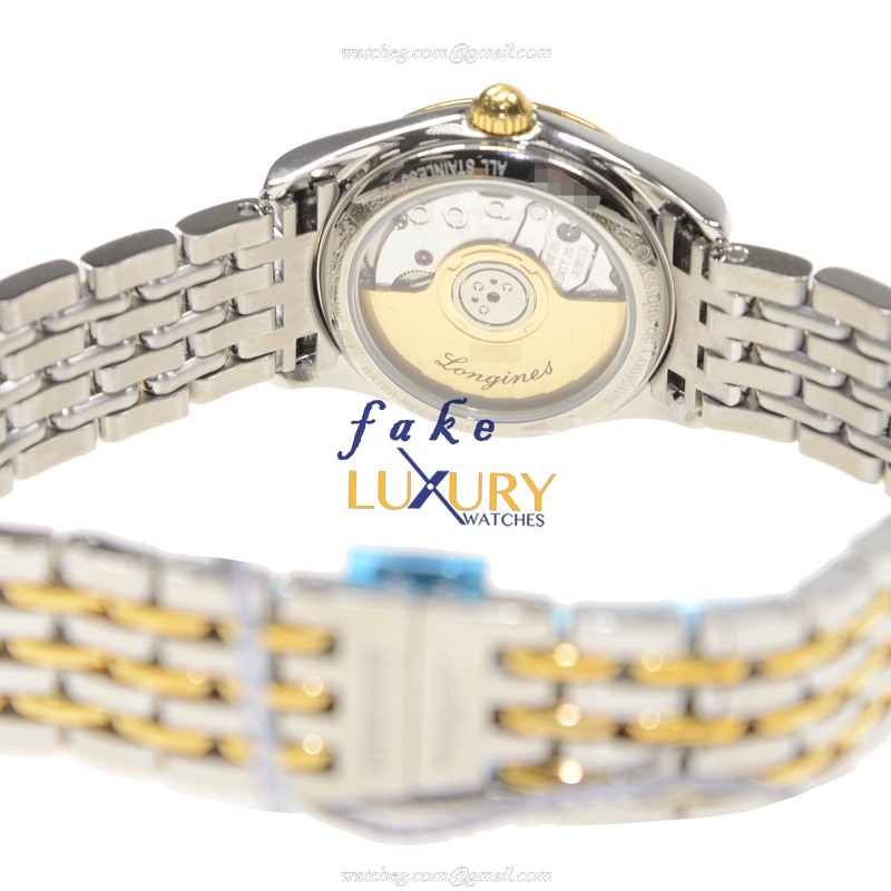 Longines L4.398.3.11.7 ELEGANT Series Auto Stainless Steel White Dial Replica Watch - L4.398.3.11.7 - Image 4