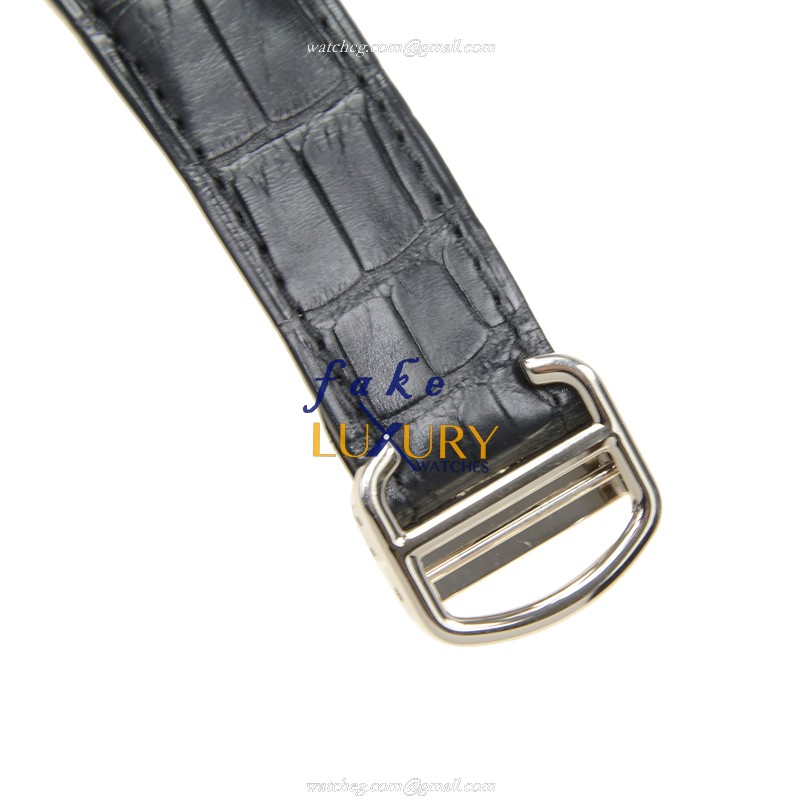 Cartier Rotonde De Cartier W1556224 Manual Wind 18kt White Gold Silver Dial Replica Watch - Image 4