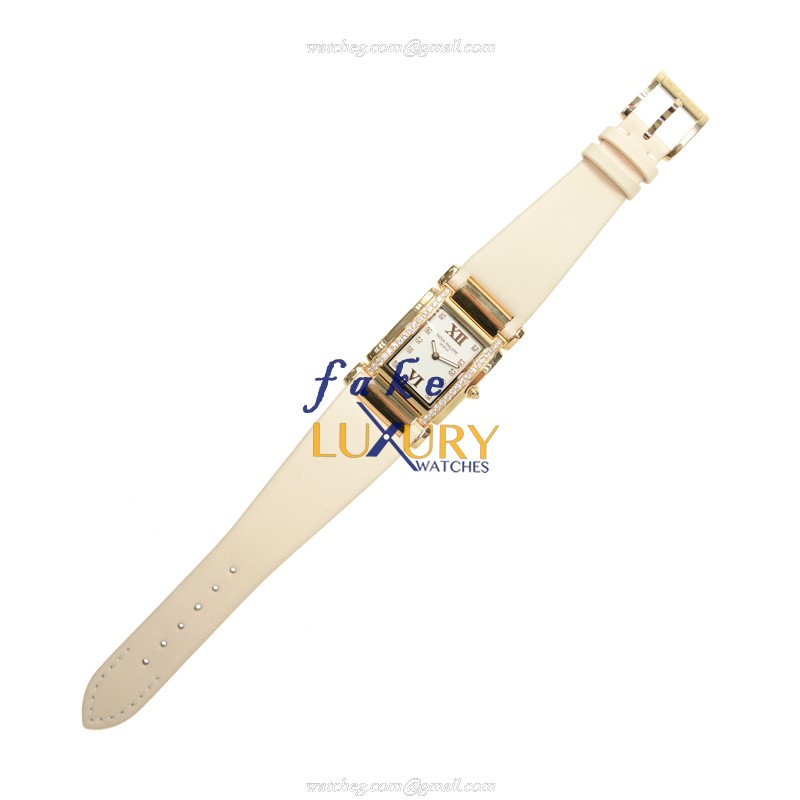 Patek Philippe 4920R-010 Replica Watch Quartz Movement White Dial 18kt Rose Gold Diamonds Case - Image 2