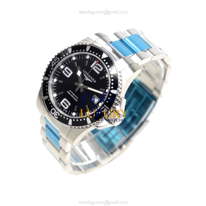 Longines L3.642.4.56.6 CONQUEST Auto - Stainless Steel Case - Black Dial Replica Watch - Image 3