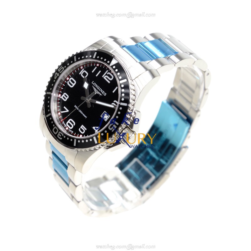 Longines L3.689.4.53.6 Conquest Replica Watch, Black Dial, Steel Bracelet, Quartz Movement - Image 3