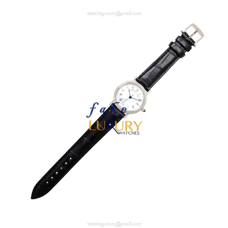Breguet 8068BB/52/964/DD00 Classic Replica Watch - Automatic - 18kt White Gold & Diamond - Silver - Image 2