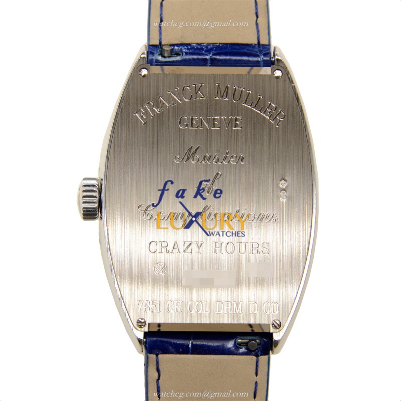 Franck Muller 7851 CH COL DRM D CD OG Replica Watch, Silver Dial, 18kt White Gold & Diamond Case - Image 3