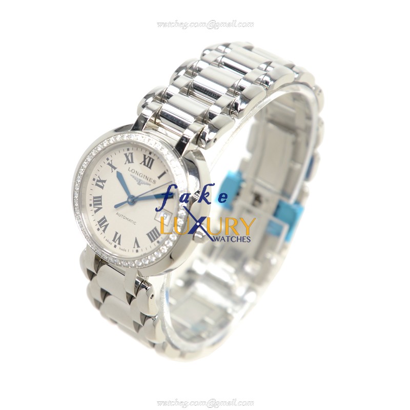 Longines Prima Luna L8.113.0.71.6 - Automatic - White Dial - Stainless Steel - Replica Watch - Image 3