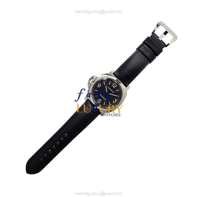 Panerai PAM00219 LUMINOR Manual Wind Stainless Steel Replica Watch, Black Dial, Ceramic Bezel - Image 2