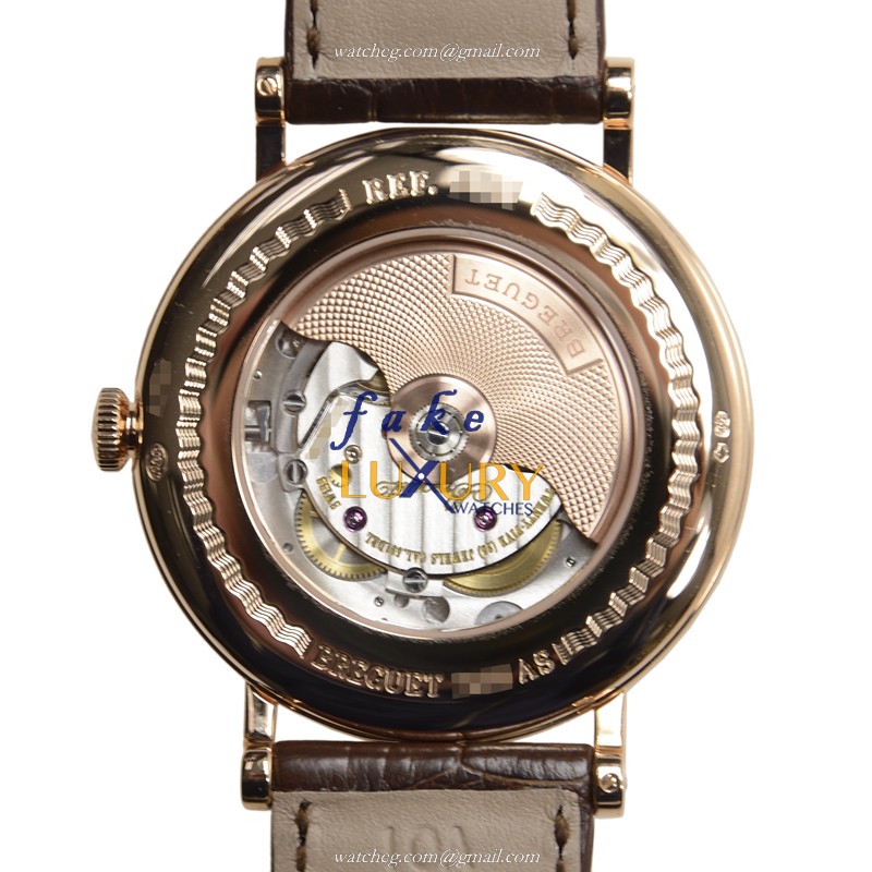 Breguet 7788BR/29/9V6/DD00 Replica Watch, Automatic Movement, White Enamel Dial, Rose Gold & - Image 4