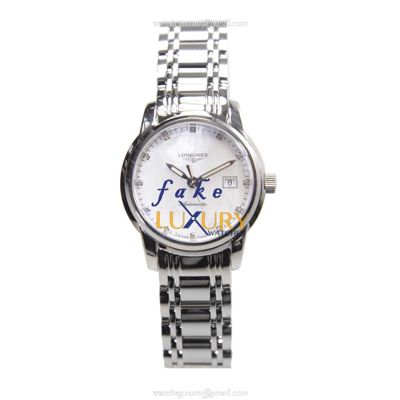 Longines L2.563.4.87.6 Saint Imier Replica Watch White Mother of Pearl Dial Stainless Steel - Image 2