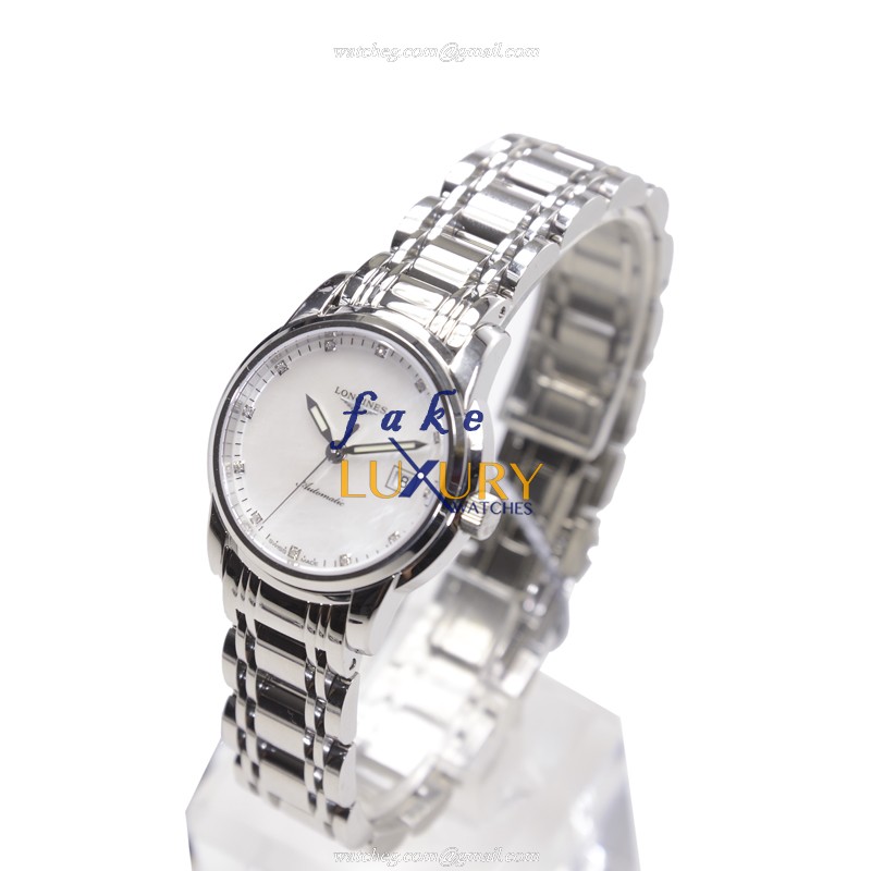 Longines L2.563.4.87.6 Saint Imier Replica Watch White Mother of Pearl Dial Stainless Steel - Image 3