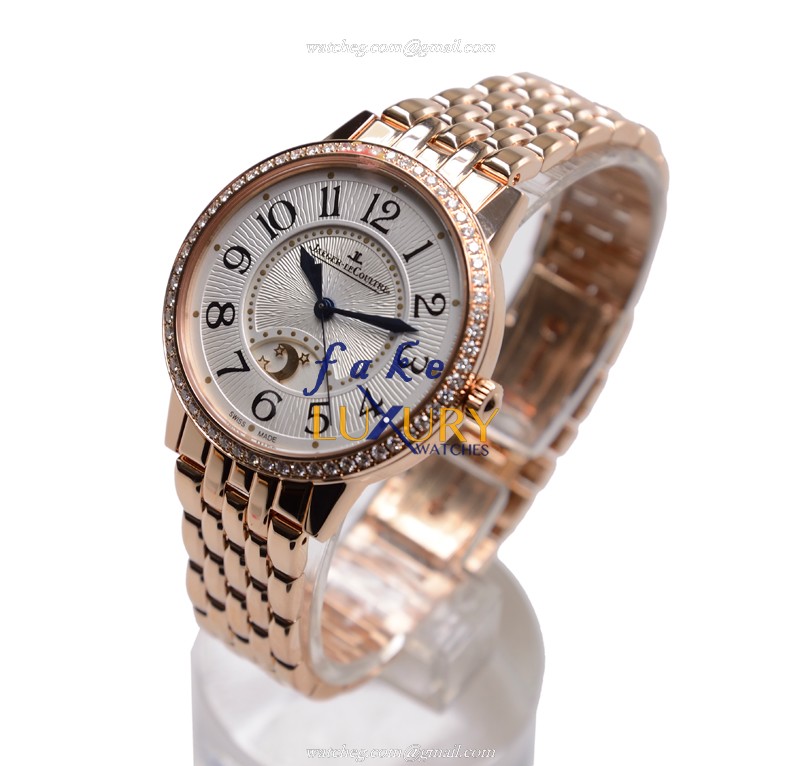 - JAG-LC Q3442120 RENDEZ VOUS Automatic 18kt Rose Gold & Diamond Replica Watch - Silver Dial - Image 3