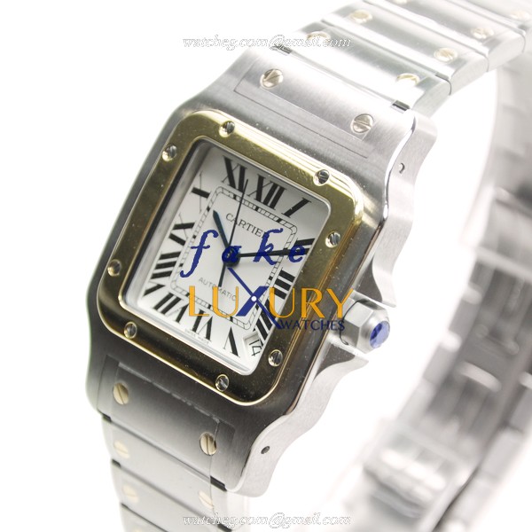 Cartier W20099C4 SANTOS Automatic Stainless Steel - White Dial - Replica Watch - Image 3