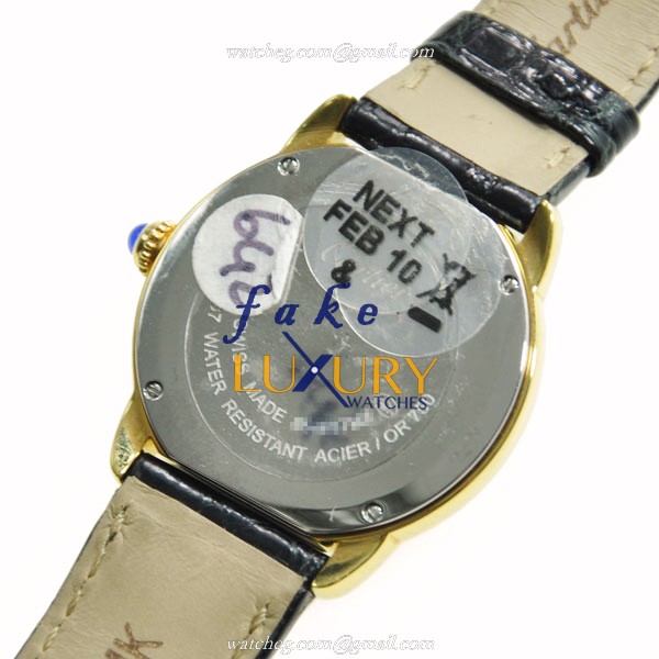 Cartier W6700355 Ronde Solo De Cartier Quartz 18kt Yellow Gold Replica Watch - Image 2
