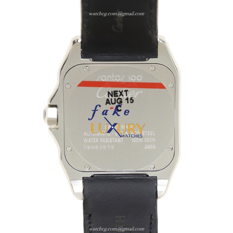 Cartier W20073X8 Santos Replica Watch, Automatic Movement, White Dial, Steel Case - Image 3