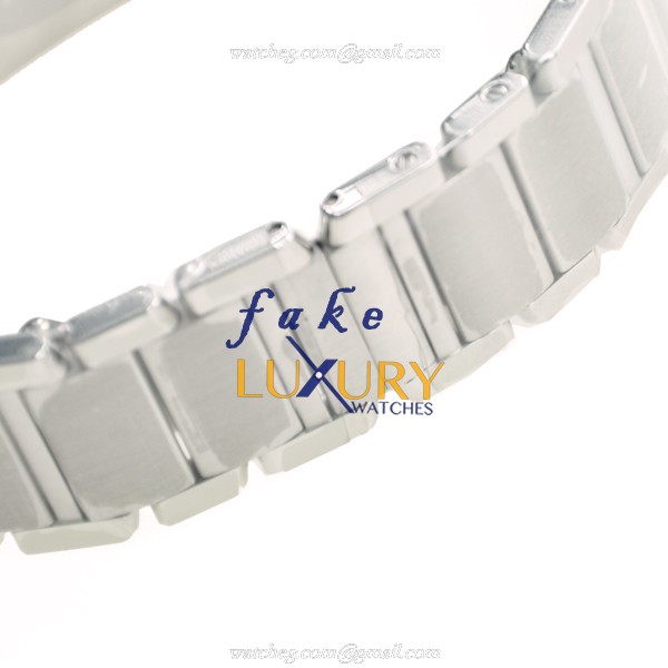 Cartier W51011Q3 TANK Quartz Stainless Steel Silvery Dial 25mm Replica Watch - Image 5