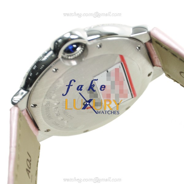 Cartier WE900651 BALLON BLEU Auto 18kt White Gold Diamond Bezel Replica Watch - Image 4