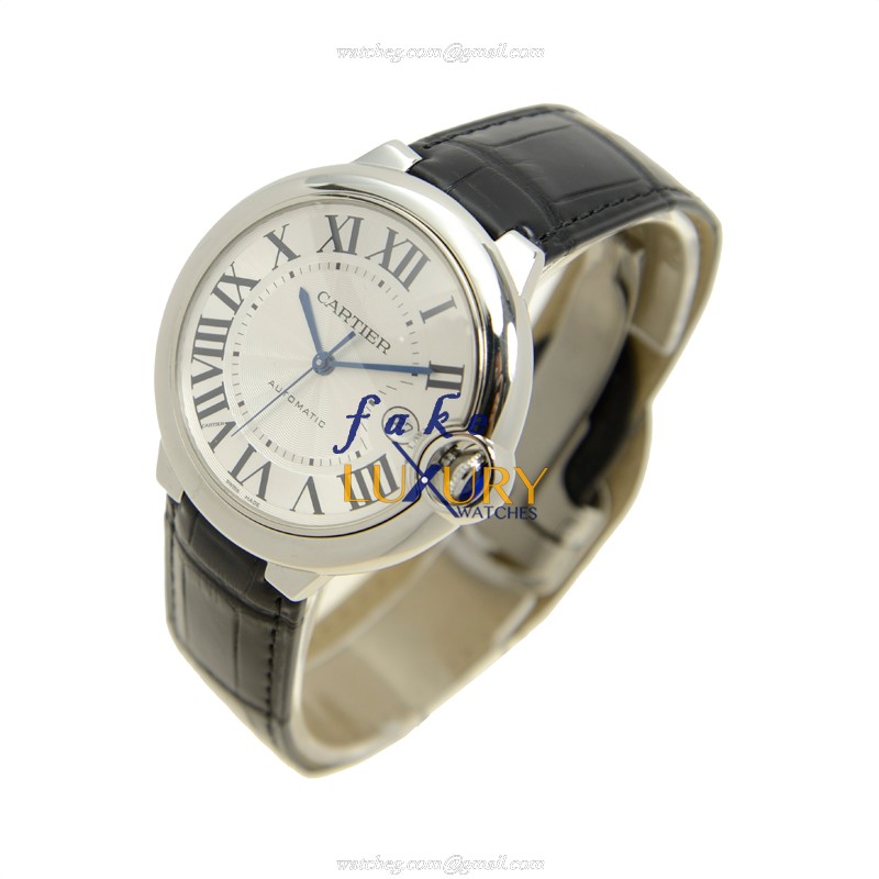 Cartier Ballon Bleu W69016Z4 - Replica Watch - Automatic - Steel Case - Silver Dial - Black - Image 3