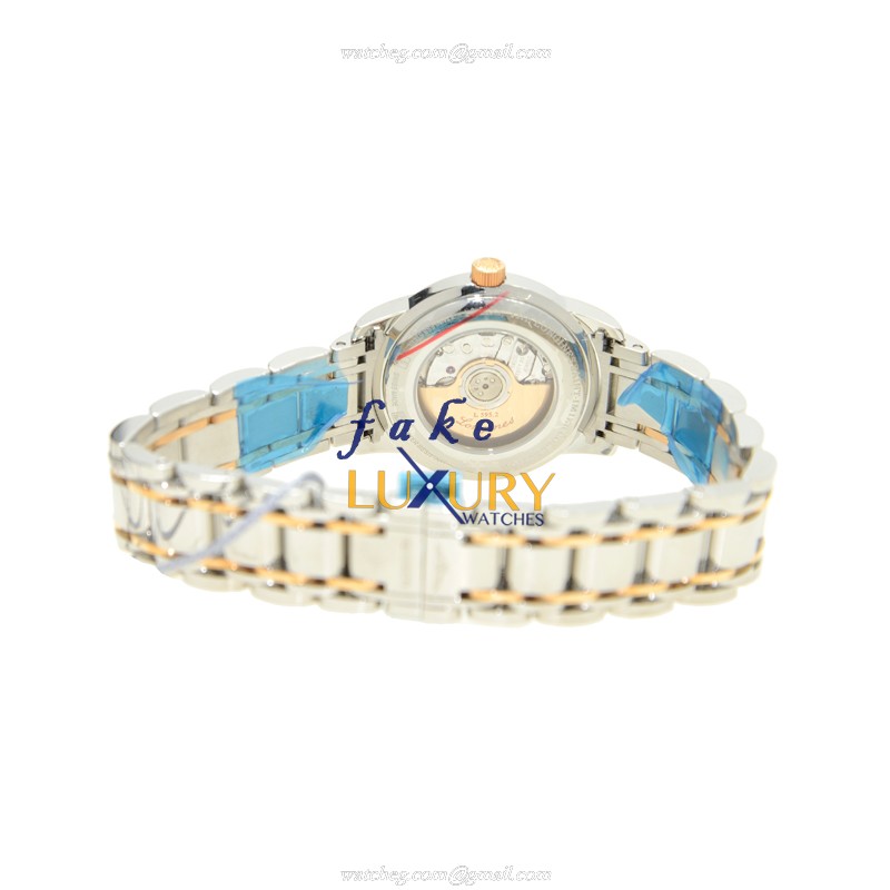 Longines L2.563.5.72.7 Replica SAINT IMIER Auto 18kt Rose Gold Steel Case Sapphire Silver Dial Watch - Image 4