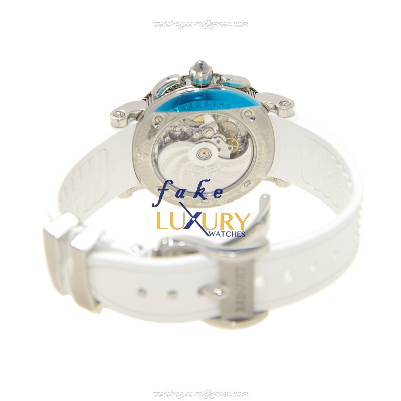 Breguet 8827ST/59/586 MARINE Replica Watch - Automatic - Light Blue Dial - Steel Case - Rubber Strap - Image 4