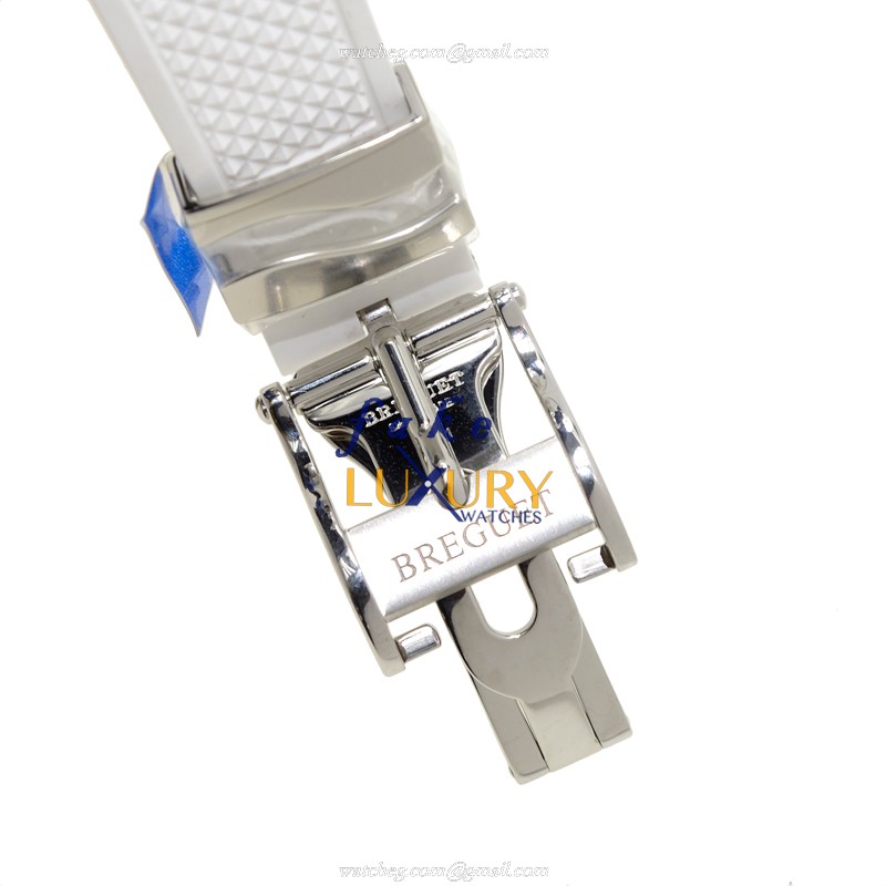 Breguet 8827ST/59/586 MARINE Replica Watch - Automatic - Light Blue Dial - Steel Case - Rubber Strap - Image 5