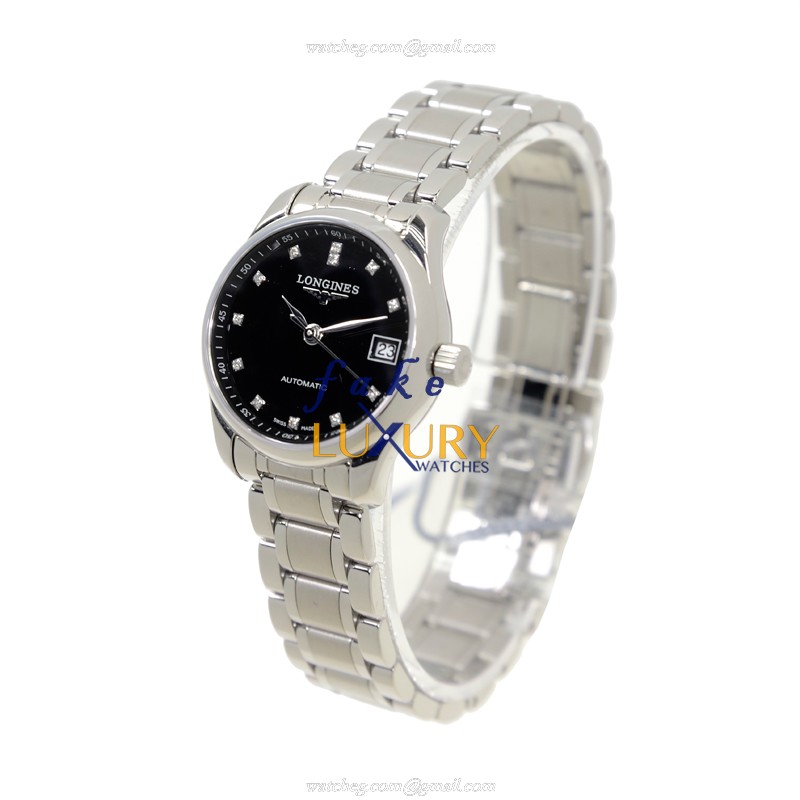 Longines L2.128.4.57.6 Master Replica Watch, Black Dial, Steel Case, Automatic Movement - Image 3