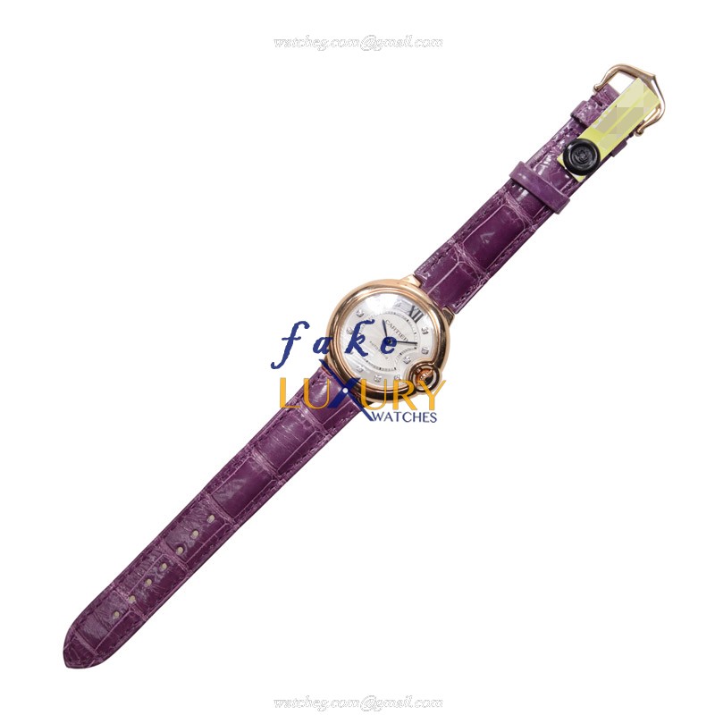 Cartier WE902040 BALLON BLEU Automatic 18kt Rose Gold Replica Watch - Automatic - Black Dial - Image 2