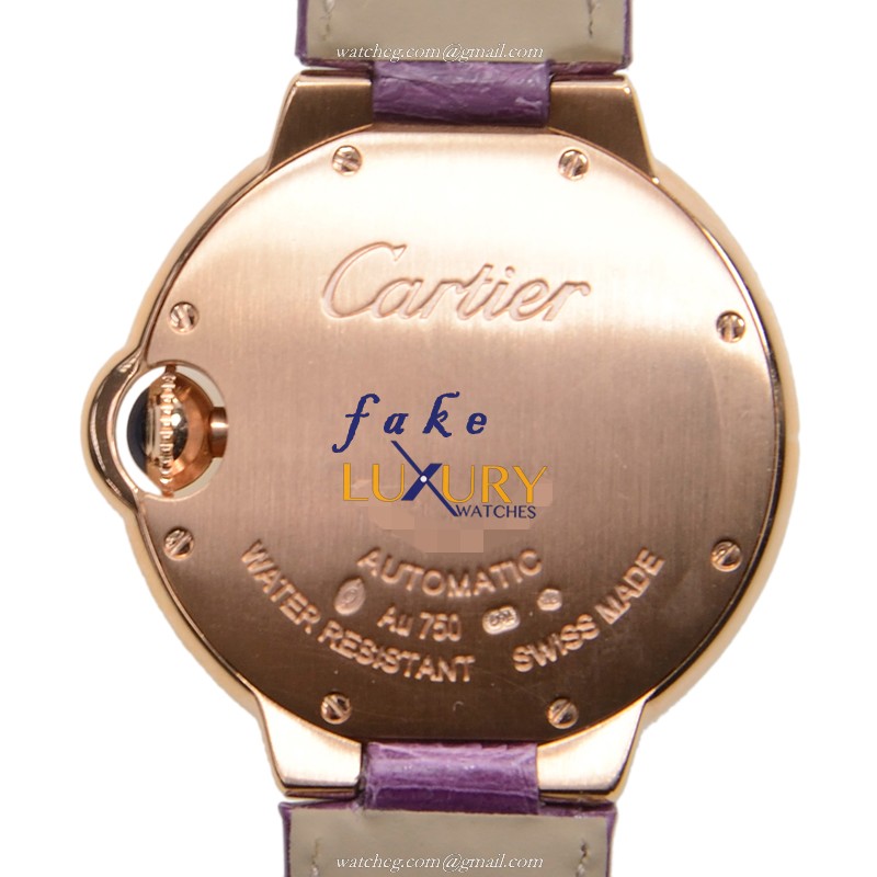 Cartier WE902040 BALLON BLEU Automatic 18kt Rose Gold Replica Watch - Automatic - Black Dial - Image 3