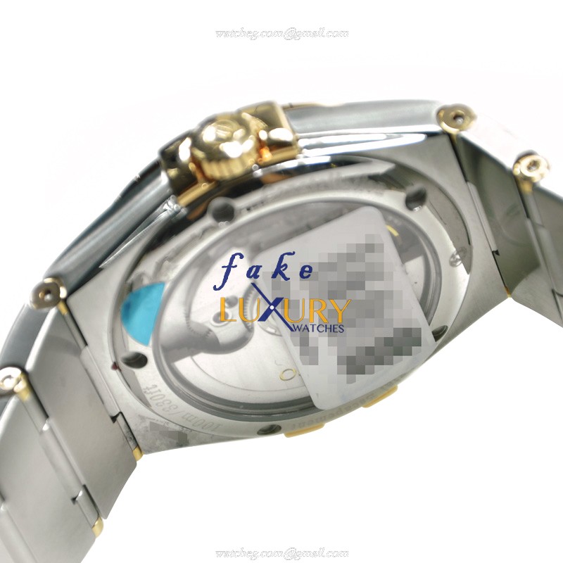 Omega 123.20.35.20.52.001 Constellation Automatic 18kt Rose Gold Steel Silver Dial Replica Watch - Image 4