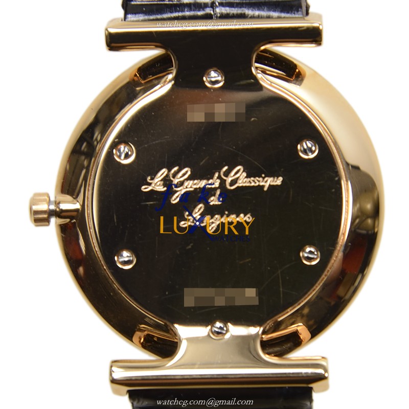 Longines L4.512.1.87.2 Replica Watch Quartz PVD Gold 29mm White Mother of Pearl Dial Black - Image 3