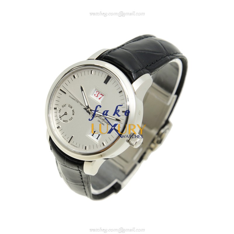 Glashutte Senator Manual Winding Skeletonized 100-05-13-02-04, Automatic, Silver Dial, Steel - Image 3