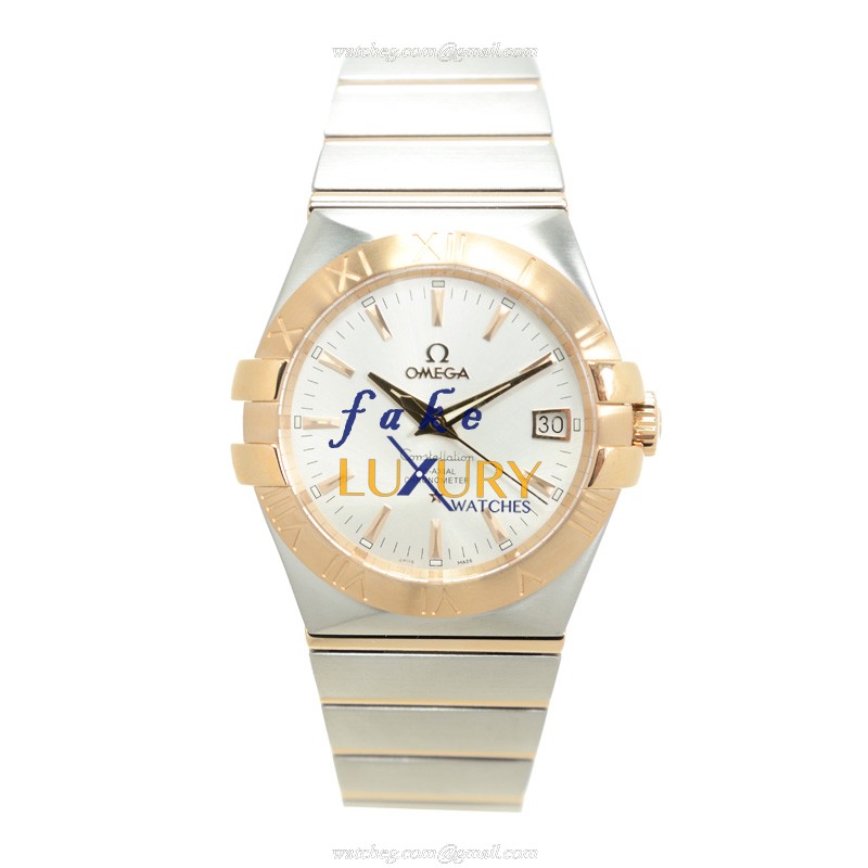 Omega 123.20.35.20.02.001 CONSTELLATION Automatic 18kt Rose Gold & Steel  Replica Watches - Image 2