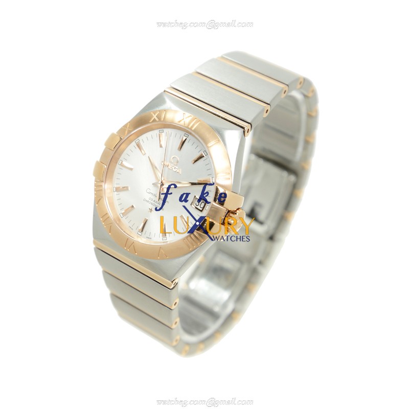 Omega 123.20.35.20.02.001 CONSTELLATION Automatic 18kt Rose Gold & Steel  Replica Watches - Image 3
